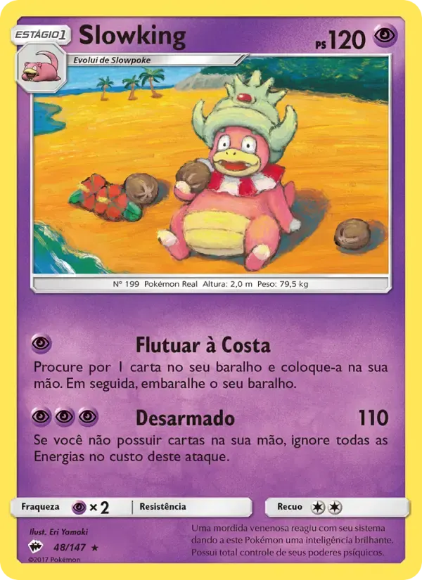 Slowking — Sombras Ardentes 48 Portuguese Pokémon card