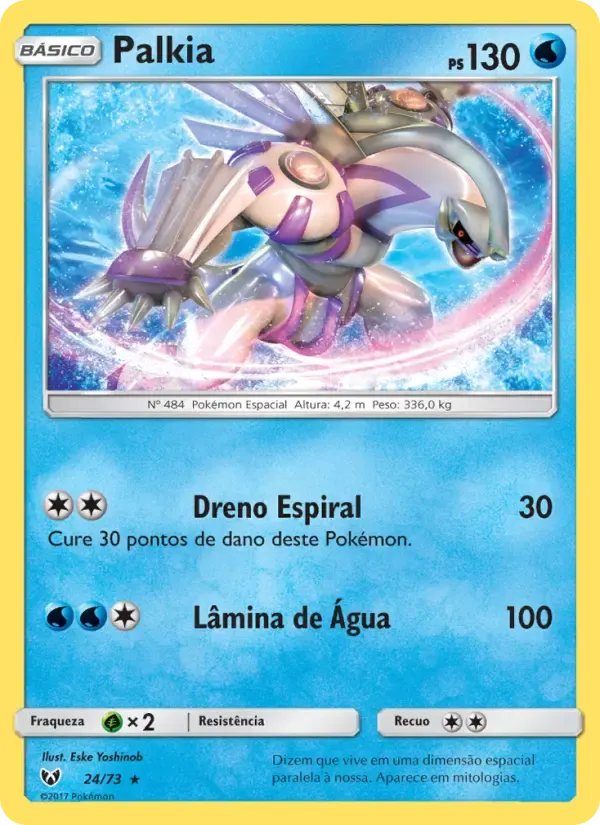 Palkia — Lendas Luminescentes 24 Portuguese Pokémon card