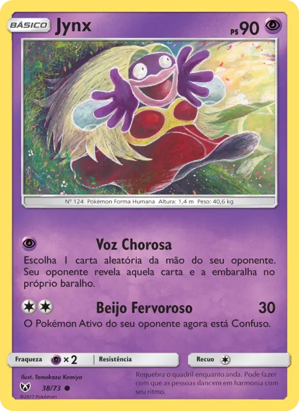 Jynx — Lendas Luminescentes 38 Portuguese Pokémon card