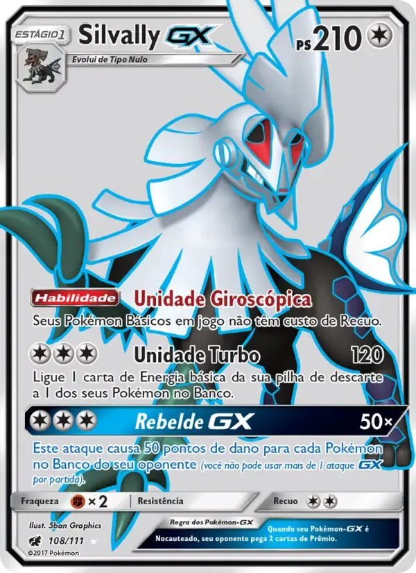 Silvally GX — Invasão Carmim 108 Portuguese Pokémon card
