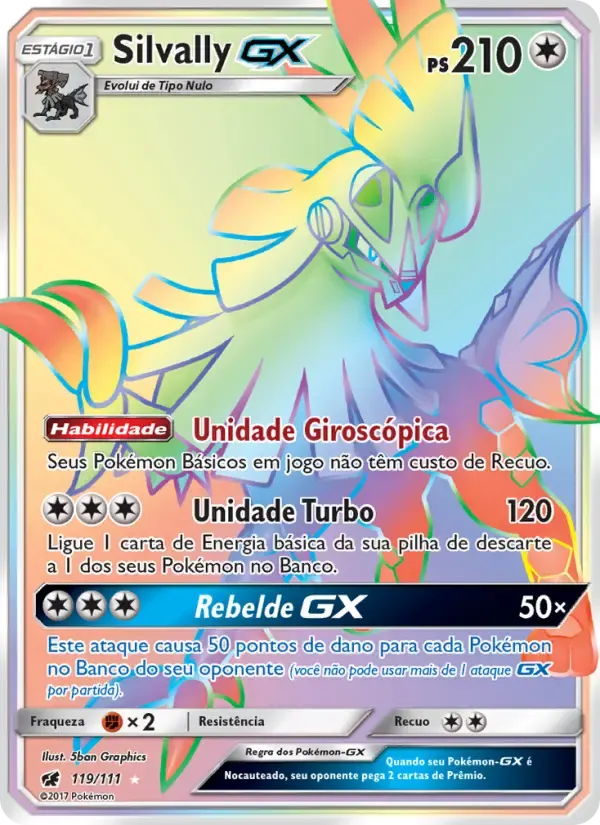 Silvally GX — Invasão Carmim 119 Portuguese Pokémon card