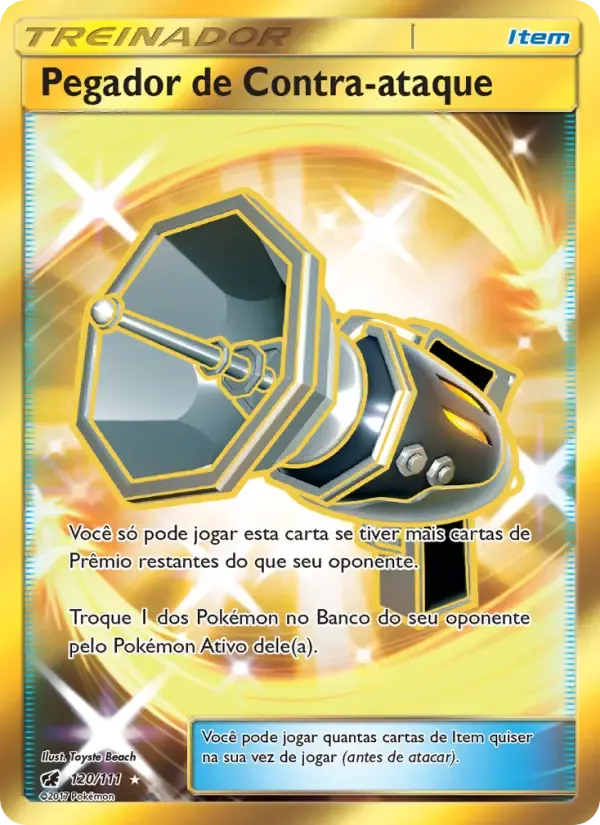 Pegador de Contra-ataque — Invasão Carmim 120 Portuguese Pokémon card