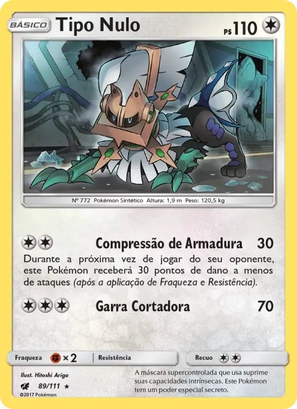 Tipo Nulo — Invasão Carmim 89 Portuguese Pokémon card
