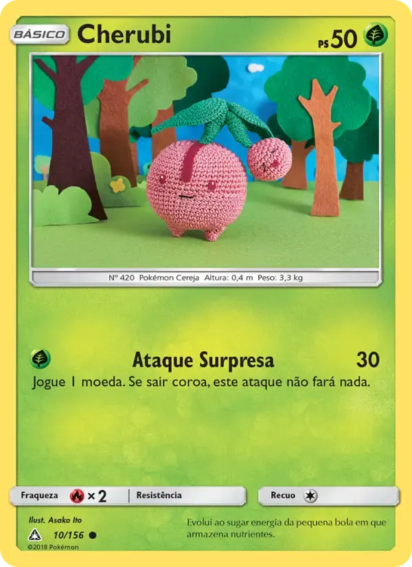 Cherubi — Ultra Prisma 10 Portuguese Pokémon card