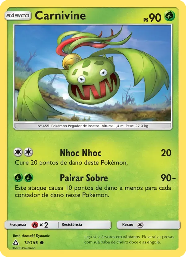 Carnivine — Ultra Prisma 12 Portuguese Pokémon card
