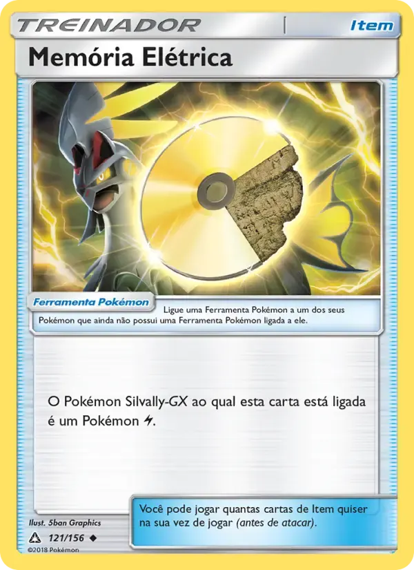 Memória Elétrica — Ultra Prisma 121 Portuguese Pokémon card