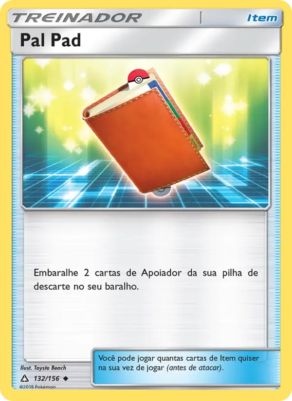 Pal Pad — Ultra Prisma 132 Portuguese Pokémon card