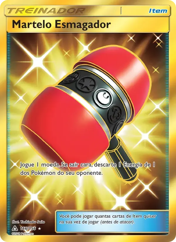 Martelo Esmagador — Ultra Prisma 166 Portuguese Pokémon card