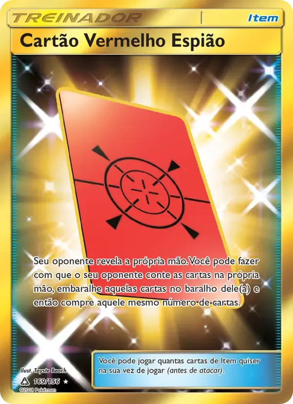 Cartão Vermelho Espião — Ultra Prisma 169 Portuguese Pokémon card