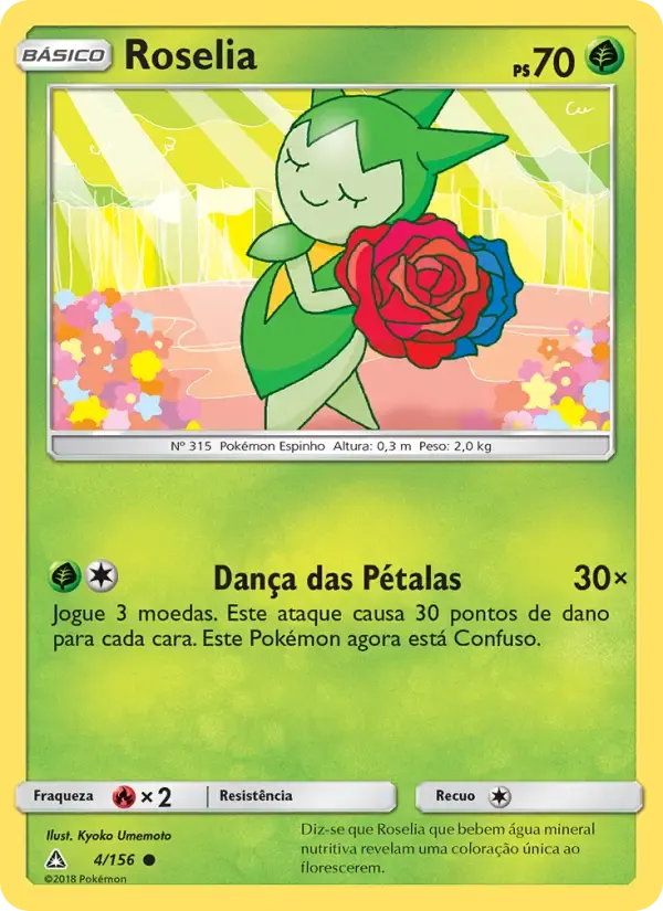 Roselia — Ultra Prisma 4 Portuguese Pokémon card