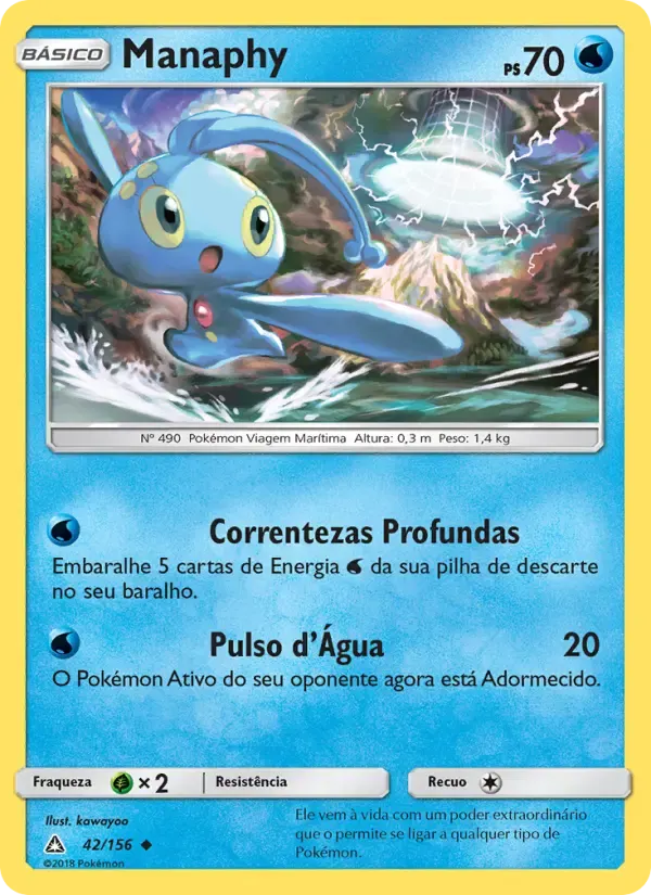 Manaphy — Ultra Prisma 42 Portuguese Pokémon card