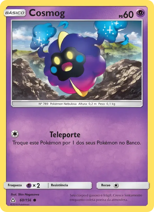 Cosmog — Ultra Prisma 60 Portuguese Pokémon card