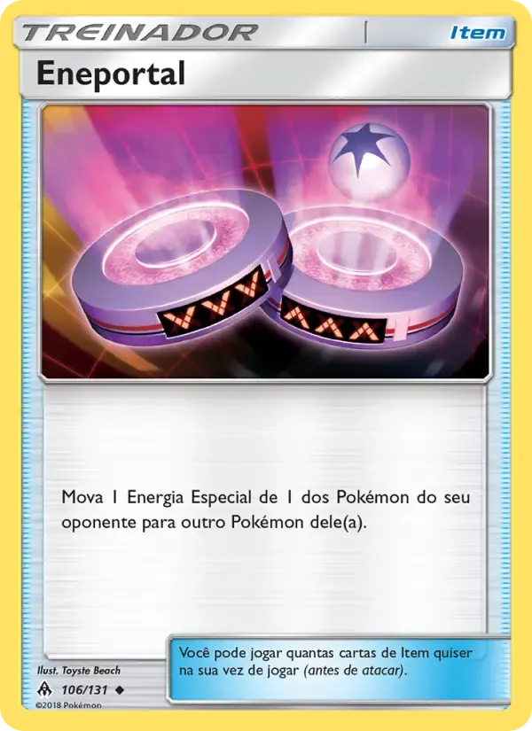 Eneportal — Luz Proibida 106 Portuguese Pokémon card