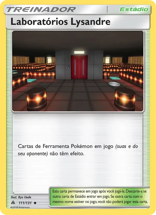 Laboratórios Lysandre — Luz Proibida 111 Portuguese Pokémon card
