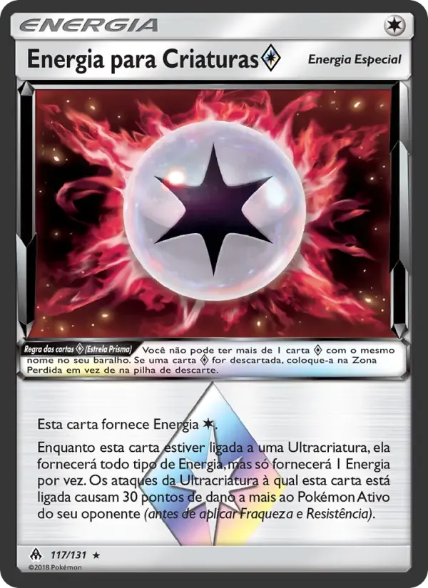 Energia para Criaturas ◇ — Luz Proibida 117 Portuguese Pokémon card