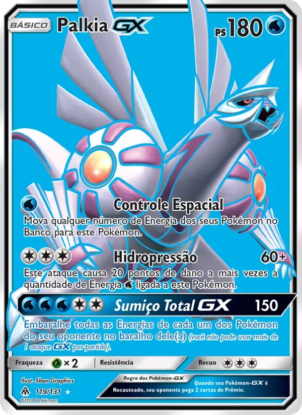 Palkia GX — Luz Proibida 119 Portuguese Pokémon card