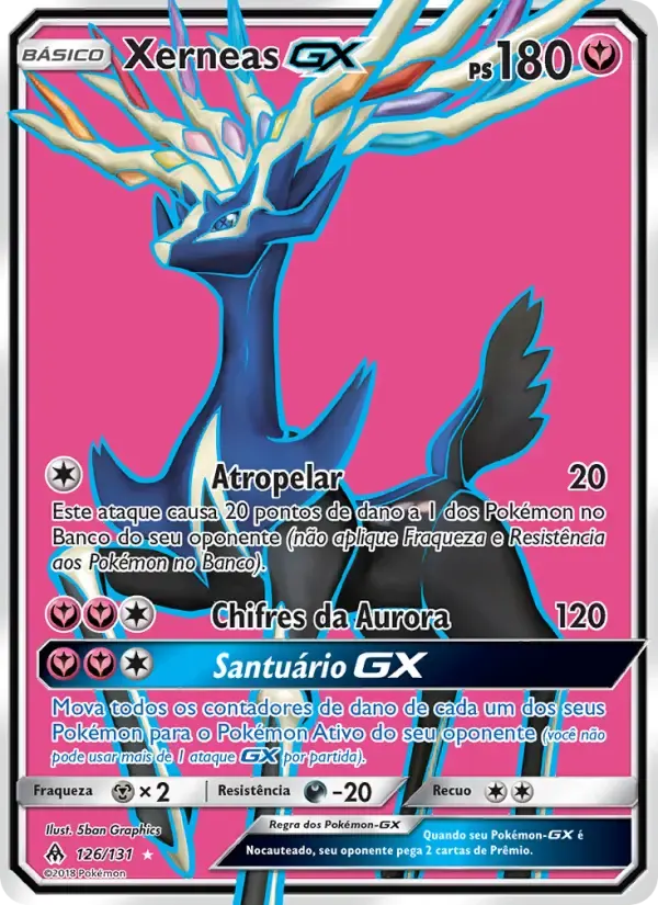 Xerneas GX — Luz Proibida 126 Portuguese Pokémon card