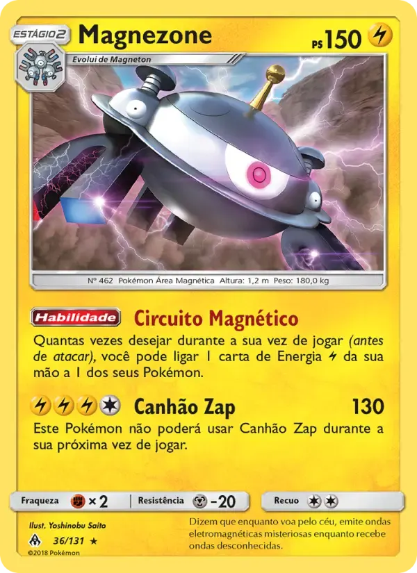 Magnezone — Luz Proibida 36 Portuguese Pokémon card