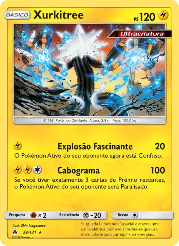 Xurkitree — Luz Proibida 39 Portuguese Pokémon card