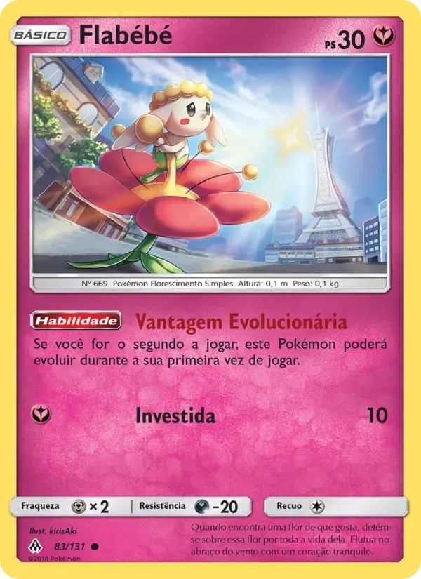 Flabébé — Luz Proibida 83 Portuguese Pokémon card