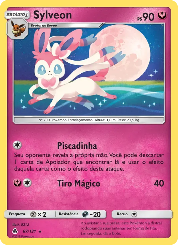 Sylveon — Luz Proibida 87 Portuguese Pokémon card