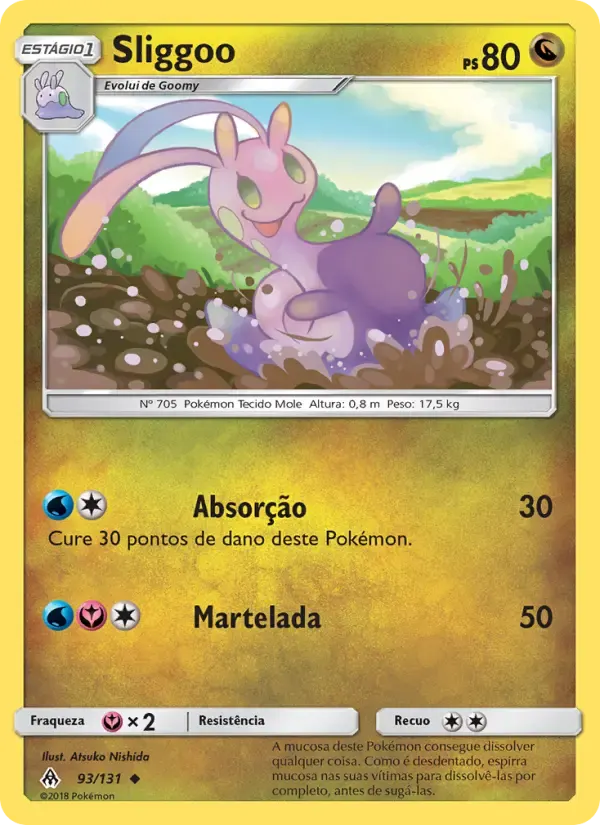 Sliggoo — Luz Proibida 93 Portuguese Pokémon card