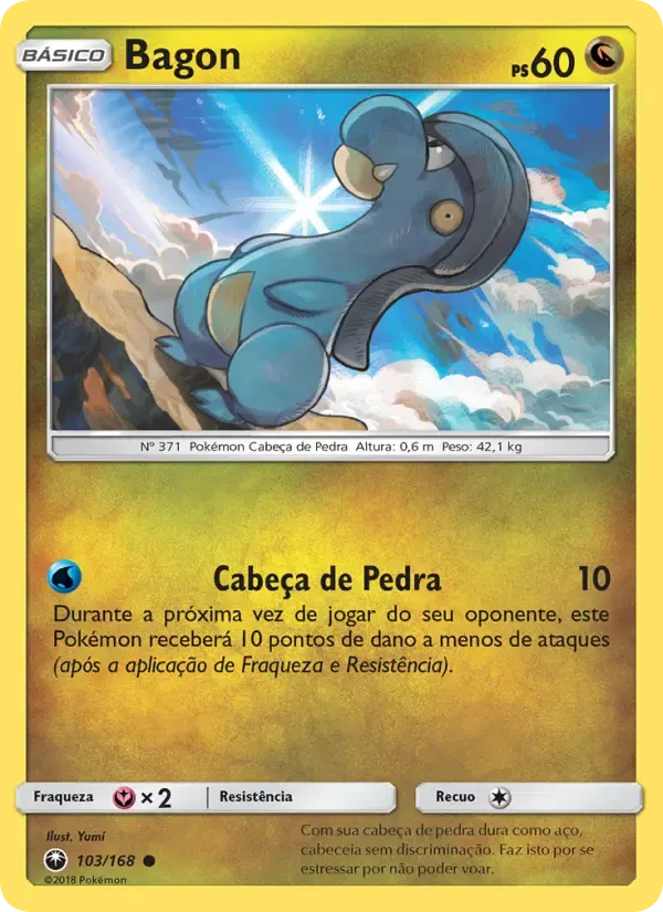 Bagon — Tempestade Celestial 103 Portuguese Pokémon card
