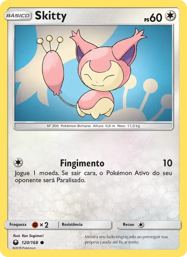 Skitty — Tempestade Celestial 120 Portuguese Pokémon card