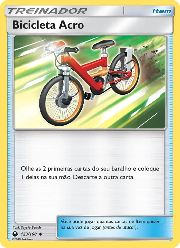 Bicicleta Acro — Tempestade Celestial 123 Portuguese Pokémon card