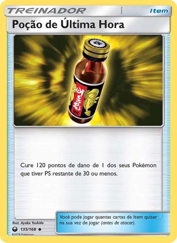 Poção de Última Hora — Tempestade Celestial 135 Portuguese Pokémon card