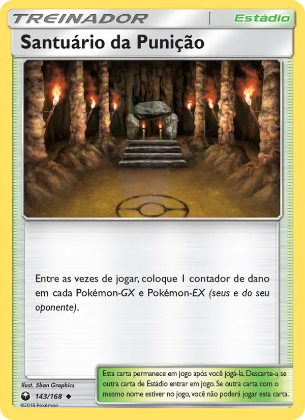 Santuário da Punição — Tempestade Celestial 143 Portuguese Pokémon card