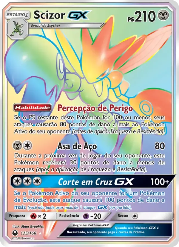 Scizor GX — Tempestade Celestial 175 Portuguese Pokémon card