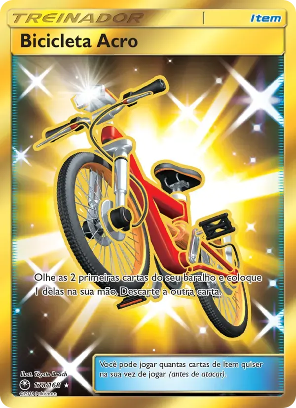 Bicicleta Acro — Tempestade Celestial 178 Portuguese Pokémon card