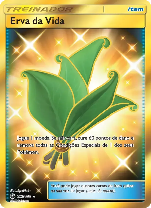 Erva da Vida — Tempestade Celestial 180 Portuguese Pokémon card