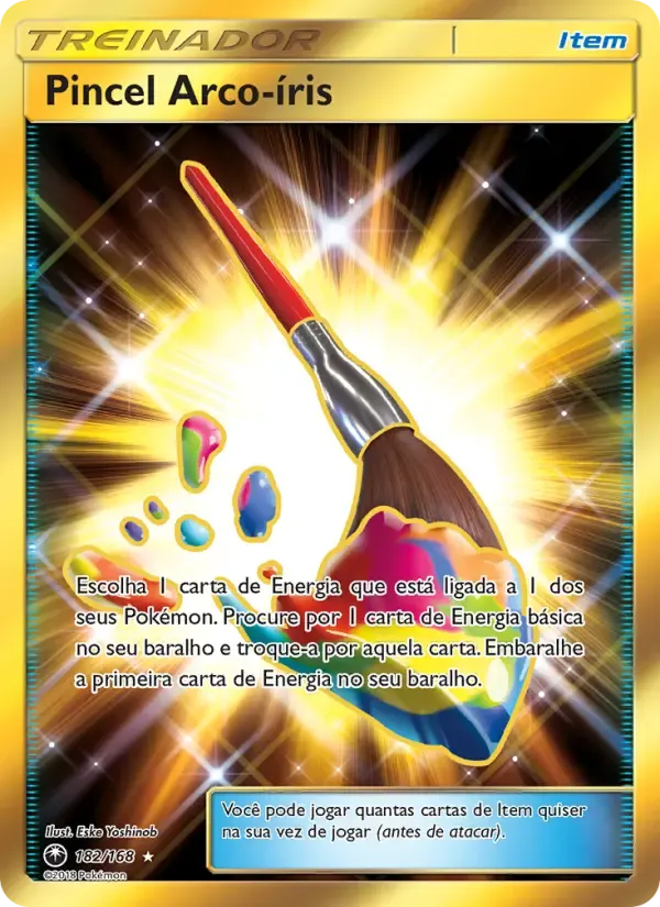 Pincel Arco-íris — Tempestade Celestial 182 Portuguese Pokémon card