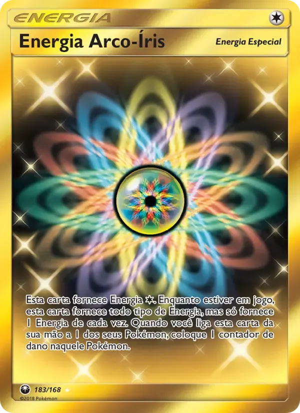 Energia Arco-Íris — Tempestade Celestial 183 Portuguese Pokémon card