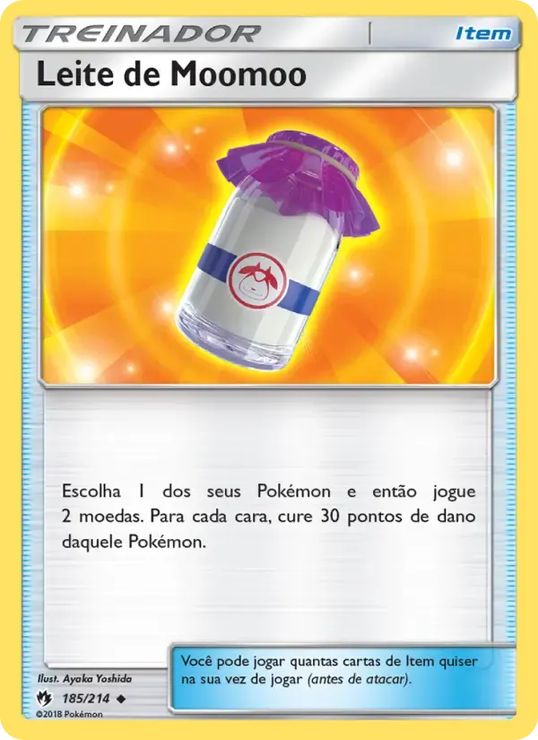 Leite de Moomoo — Trovões Perdidos 185 Portuguese Pokémon card