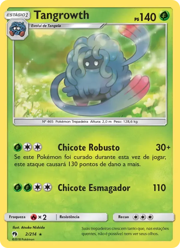 Tangrowth — Trovões Perdidos 2 Portuguese Pokémon card