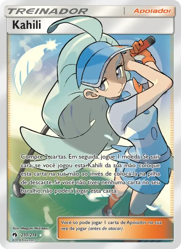 Kahili — Trovões Perdidos 210 Portuguese Pokémon card