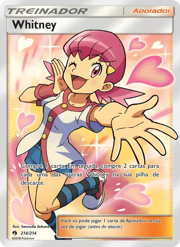 Whitney — Trovões Perdidos 214 Portuguese Pokémon card