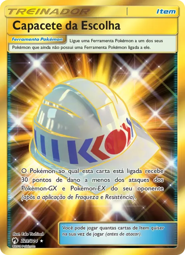 Capacete da Escolha — Trovões Perdidos 229 Portuguese Pokémon card