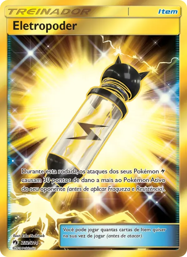 Eletropoder — Trovões Perdidos 232 Portuguese Pokémon card