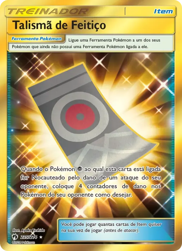 Talismã de Feitiço — Trovões Perdidos 235 Portuguese Pokémon card