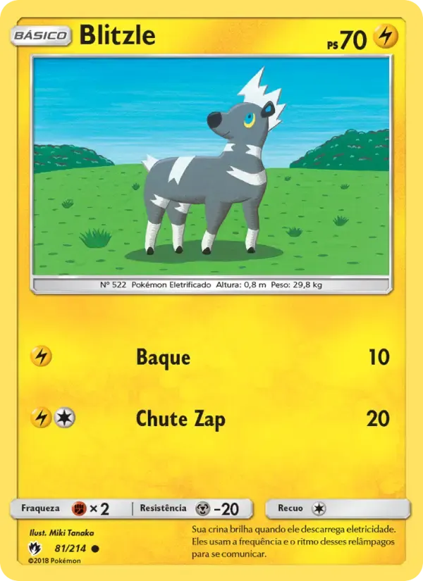 Blitzle — Trovões Perdidos 81 Portuguese Pokémon card