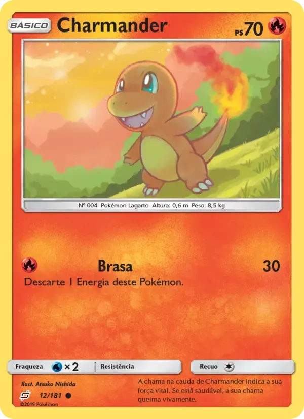 Charmander — União de Aliados 12 Portuguese Pokémon card