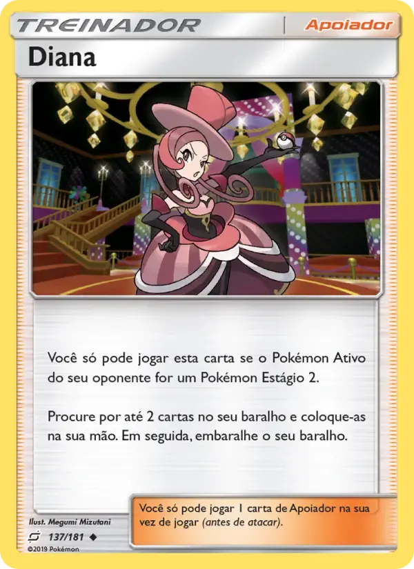 Diana — União de Aliados 137 Portuguese Pokémon card