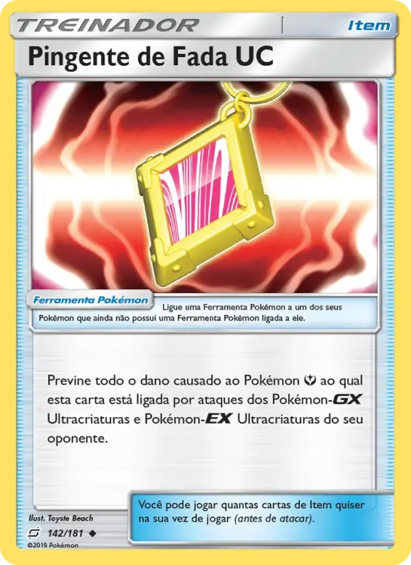 Pingente de Fada UC — União de Aliados 142 Portuguese Pokémon card