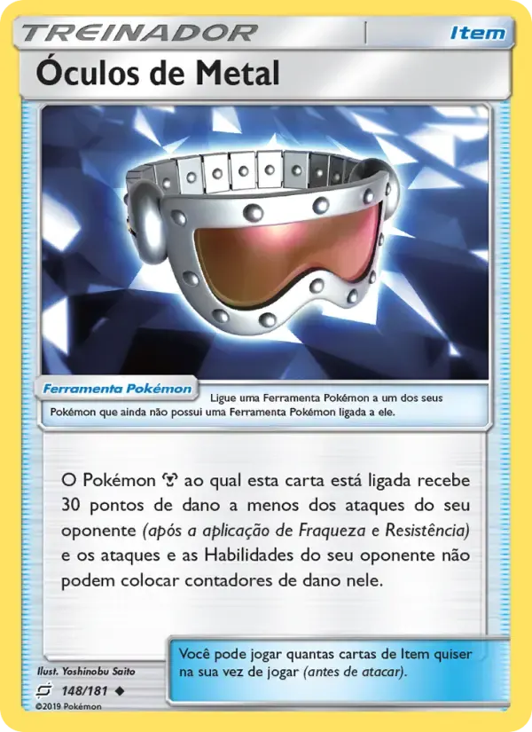 Óculos de Metal — União de Aliados 148 Portuguese Pokémon card