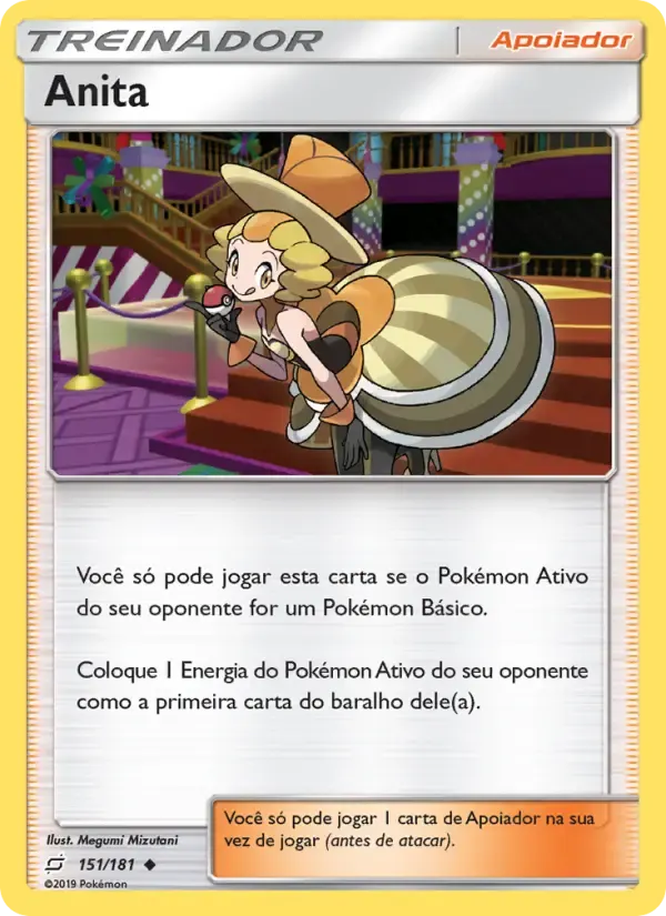 Anita — União de Aliados 151 Portuguese Pokémon card