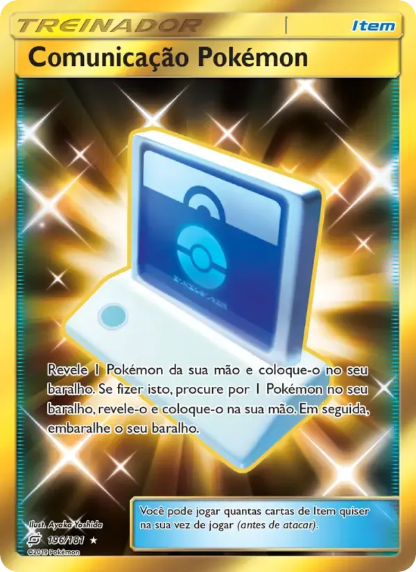 Comunicação Pokémon — União de Aliados 196 Portuguese Pokémon card